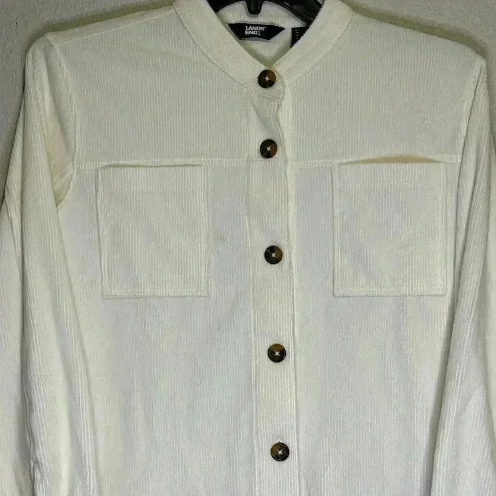 Land’s End Corduroy Button Down Shacket - image 2